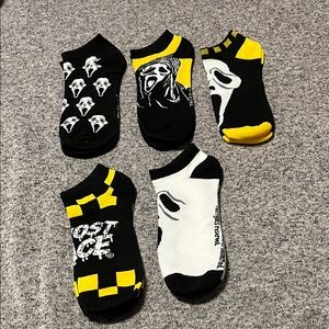 Black and Yellow Ankle Socks Collection